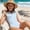 Light Blue, variant on Girls Swimsuit Black 1 Piece Swimsuits Quick Drying Bathing Suits Swimwear Summer 5-6 Years