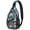 Space, variant on Space Geek Sling Backpack, Astronaut and Rocket Design, Celestial Nebula Crossbody Bag for Sci-fi Lovers