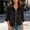Black, variant on Denim Jacket for Women Y2K Vintage Collared Long Sleeve Cropped Button Down Jean Coats Comfort Casual Loose Fit Short Shacket Streetwear with Pockets