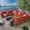 Gray, variant on Noble House Comores 10 Seater U-Shaped Sectional Sofa Set Teak Red/Dark Gray