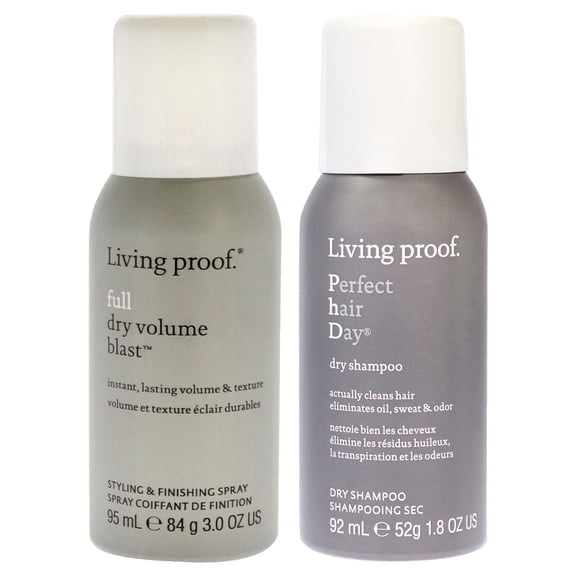 Living Proof Full Dry Volume Blast and Perfect Hair Day Dry Shampoo 2 Pc Kit - 3oz Hair Spray, 1.8oz Dry Shampoo