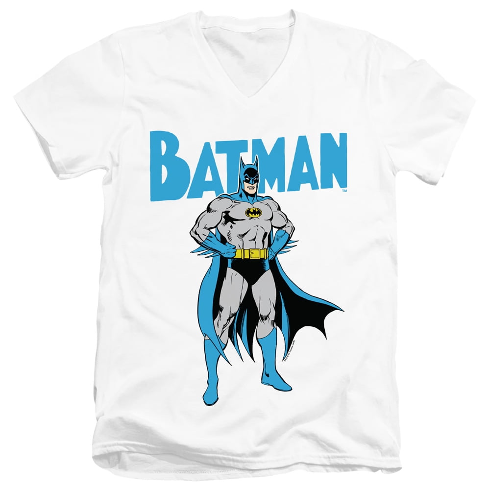 Batman Looking Good Adult V-neck T-shirt