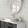 thumbnail image 4 of Festa 1.7 in. x 9.6 in. Matte White Ceramic Picket Wall and Floor Tile (2.37 sq. ft./case) (23-pack), 4 of 6