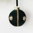 thumbnail image 2 of Honeplcked 3.15in Green Velvet Christmas Tree Balls Decorations, Hanging Shatterproof Christmas Tree Balls Ornaments with Rope for Christmas Home Indoor Holiday Party Decor, 2 of 6