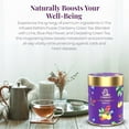 thumbnail image 5 of The Infused Kettle Premium Purple Cranberry Green Tea, 22 Cups, Loose Herbal Tea Leaves Blended with Lime & Blue Pea Flower, Boosts Metabolism, Low Caffeine Chai - 50gm, 5 of 5