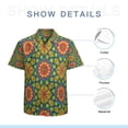 thumbnail image 7 of High Quality Hawaiian Shirts for Men Short Sleeve Aloha Beach Shirt Floral Summer Casual Button Down Shirts Blouses NTRMOZ, 7 of 7