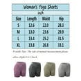 thumbnail image 3 of FANNYC Women's High Waist Workout Yoga Shorts Tummy Control Sports Running Fitness Shorts Pants Athletic Pants,Light Grey/Dark Gray/Red Wine/Olive Green, 3 of 7