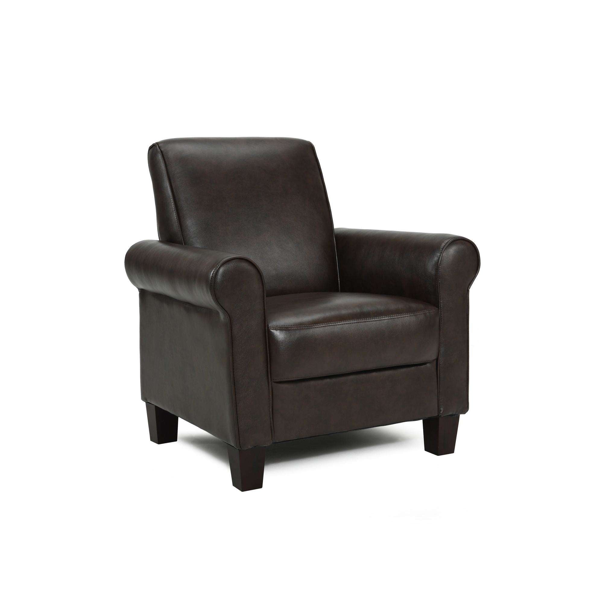 DHI Rollx Arm Accent Chair, Faux Leather, Multiple Colors ...