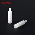 thumbnail image 3 of Unique Bargains M3 20+6mm F/M Nylon Hex Standoff Spacer Screws PCB Column White, 100Pcs, 3 of 5