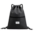 thumbnail image 1 of yingyy Drawstring Backpack Sports Gym Bag with Zipper Inside Pocket Waterproof Gym Bag Hipster Gym Bag, 1 of 1