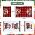 thumbnail image 6 of Merry Christmas Highland Cow Kitchen Towels - Absorbent Dish Hand Tea Buffalo Check Towels, Western Theme Cooking Baking Kitchen Bathroom Dining Room Decoration Red Green White Set of 2, 6 of 6