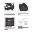 thumbnail image 3 of EMB Ironblade Olla de cocción múltiple 7 en 1, 6 litros, olla a presión programable de acero inoxidable de 1000 W, olla de cocción lenta, arrocera, vaporera, sartén, calentador de alimentos, yogurtera, 3 of 5
