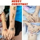 thumbnail image 5 of 6 piezas de tatuajes nuevos de oro con tatuajes temporales de metal con pegatinas de tatuajes navideños a prueba de agua, 5 of 5