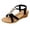 Black, variant on Jane Wardrobe Women's Summer Bohemian Wedge Heel Sandals, Casual Thick Sole Elastic Band Sandals with Fabric Upper & Rubber Sole, 1 Pair Available in Sizes 35-42 and Colors Black, Light Green