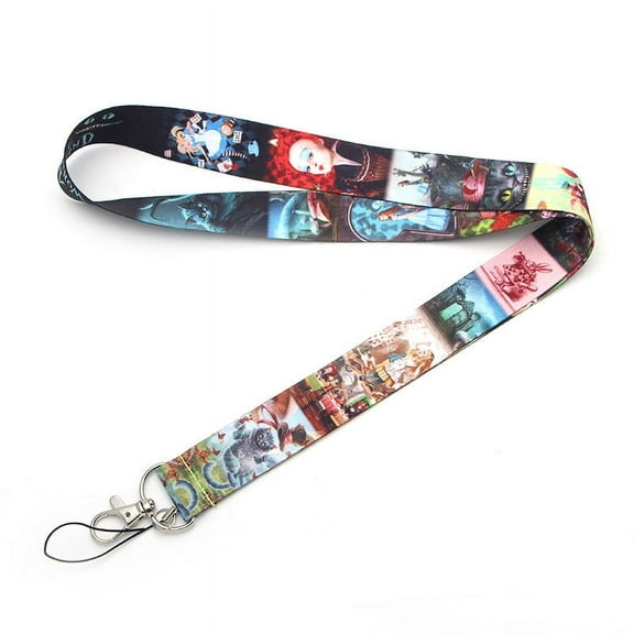 Anime Source Alice in Wonderland Movie Animated Series Lanyard Keychain ID Badge Holder