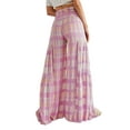 thumbnail image 2 of Liacowi Women Wide Leg Palazzo Pants Summer Loose Casual Beach Boho Floral Printed Bohemian Belted Pants Trousers, 2 of 3