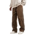 thumbnail image 3 of oqasdz Mens Pants Elastic Waist Spring Fall Star Embroidered Oversizxed Sweat Pants Sports Activities Casual Versatile Dailywear, 3 of 5