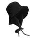 thumbnail image 1 of Cálido sombrero de invierno Lindo con protección para los oídos Sombrero de pescador suave Sombrero de cubo informal para , niñas, mujeres, , negro Yinane Sombrero de copa, 1 of 8