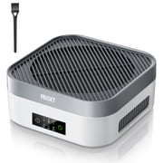 PRASKY Air Purifier for Home with Filter Brusher 600 Sq Ft Coverage, True HEPA Filter for Pets, Smoke & Allergies | Quiet & Portable for Bedroom/Travel/Car (Gray)