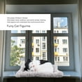 thumbnail image 4 of Furry Cat Figurine Collectible Decorative Statue High Simulation Statue  For  Desk Decor, 4 of 8