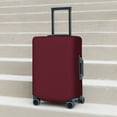 thumbnail image 5 of Uemuo Maroon Printed Washable Luggage Cover - Fashion Suitcase Protector Fits 18-32 Inch Luggage -Small, 5 of 9