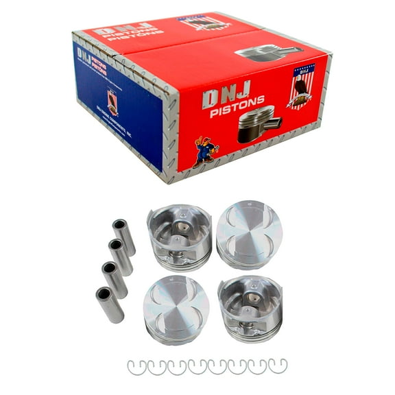 DNJ P490 Standard Complete Piston Set Fits Cars & Trucks 90-98 Ford Kia Escort Miata 1.8L DOHC