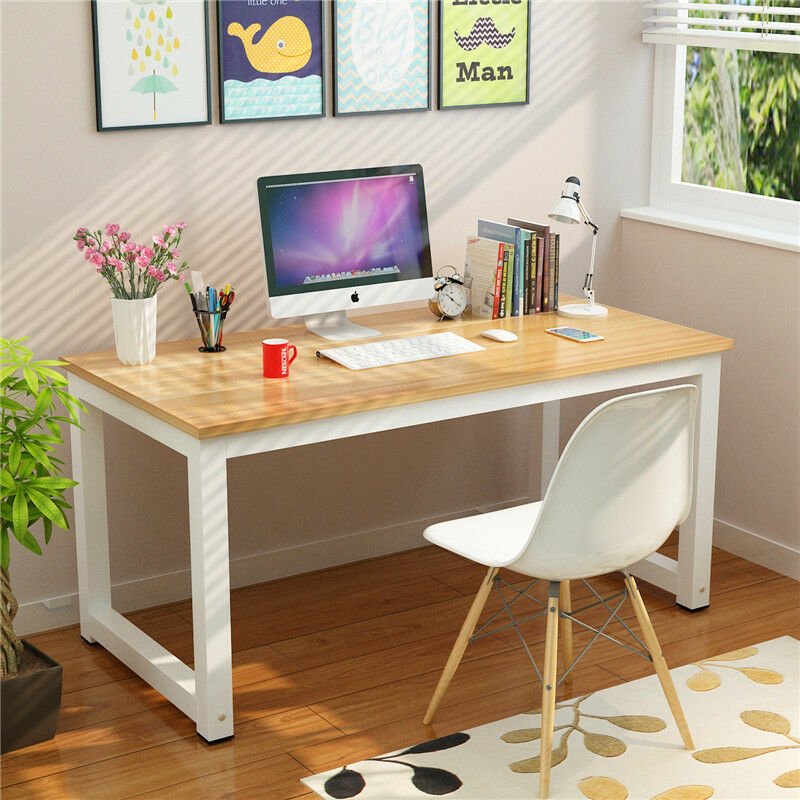 110cm Office Computer Desk PC Laptop Wooden Study Write Table Decent