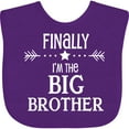 thumbnail image 3 of Inktastic Finally Im the Big Brother Boys Baby Bib, 3 of 4