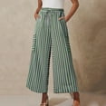 thumbnail image 2 of Byworldtasic Wide Leg Pants for Women Casual Loose Drawstring Beach Travel Vacation Palazzo Harem Pants with Pockets, 2 of 3