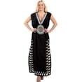 thumbnail image 2 of HAPPY BAY Women's Maxi Bathing Suit Cover-up Swim Dress L-XL White-AC243, 2 of 4