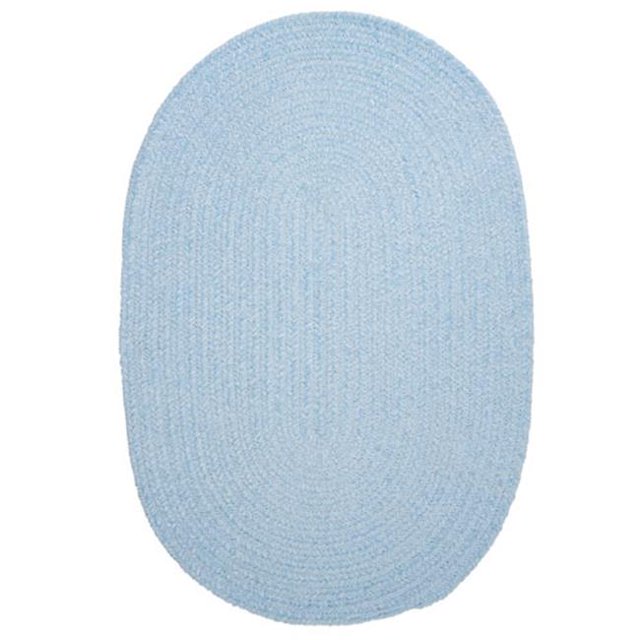 Colonial Mills Tapis S502R024X048 Prairie Printanière - Bleu Ciel 2 Pi x 4 Pi Tapis Tressé