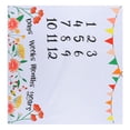 thumbnail image 1 of Personalized Baby Blanket, Practical Decorative Reliable Durable Baby Milestone Blanket For Outdoor For Gift For Home ANGGREK Otros, 1 of 8