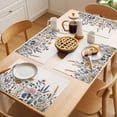 thumbnail image 5 of Spring Flowers Placemats Set of 4, Sunflower Wheat Ears Daisy Retro Non-Slip Place Mats Washable Table Mats for Kitchen Dining Table Decorations Indoor/Outdoor, 5 of 9