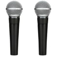 thumbnail image 1 of Micrófono vocal Shure SM58 Cardioid Dynamic (paquete de 2), 1 of 7