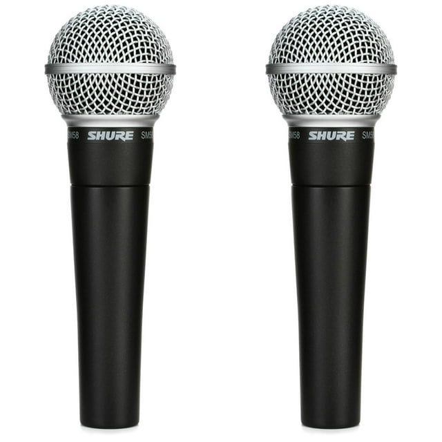 Micrófono vocal Shure SM58 Cardioid Dynamic (paquete de 2)