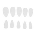 thumbnail image 3 of 500 piezas de uñas postizas ovaladas Nikou de cobertura completa transparentes, 3 of 11