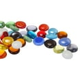 thumbnail image 1 of Perlas de Vidrio, 36pcs Gemas de Vidrio Planas Colorido Mezclado 0.44lbs Canicas Piedras para Relleno de Jarrones Manualidades DIY, 1 of 6