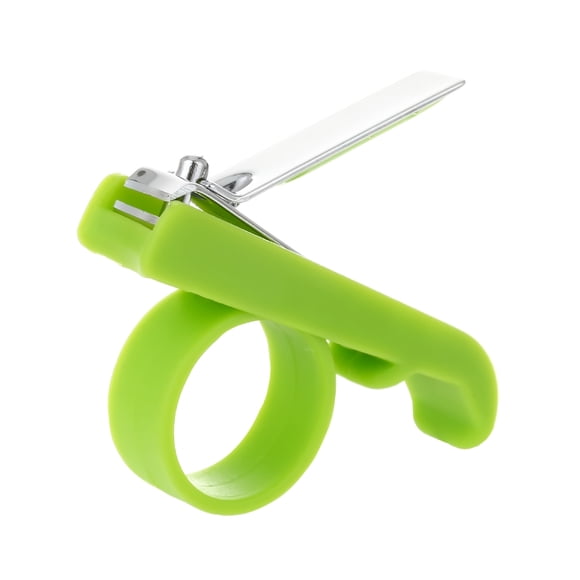 lucky baby Compact Green Baby Nail Clipper with Stainless Steel Blade for Safe and Easy Infant Nail Care