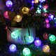 thumbnail image 5 of Cadena de luz solar de 6,5 m, 30 bolas de bombilla LED, luces navideñas, luces decorativas para jardín y acampada al aire libre, 5 of 6