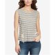 thumbnail image 1 of William Rast - Camiseta sin mangas con detalle de corsé para mujer, gris, extragrande William Rast Camiseta sin mangas, 1 of 2