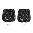 thumbnail image 5 of Xecao's I love you Mom for a double-layer running short for women, perfect for gym, tennis, and more, featuring a convenient pocket., 5 of 9