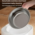 thumbnail image 4 of Outdoor Heated Water Bowl for Cats Dogs Rabbits, Thermostatic Control Pet Heated Bowl for Winter, Automatic Warming Dish, 20W Energy-Saving Winter Outdoor Water Fountain for Outside Use, 4 of 9