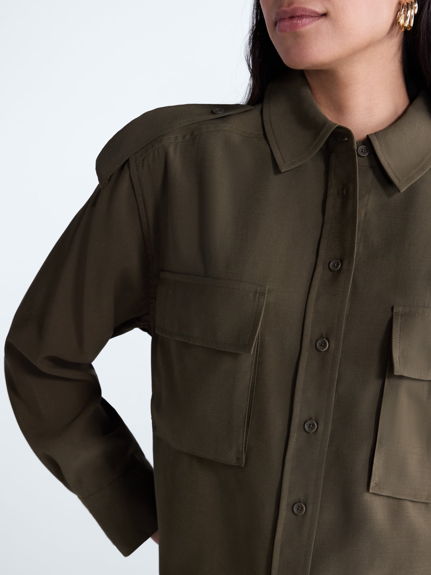 Scoop Women's and Women's Plus Utility Shirt, Sizes XS-4X