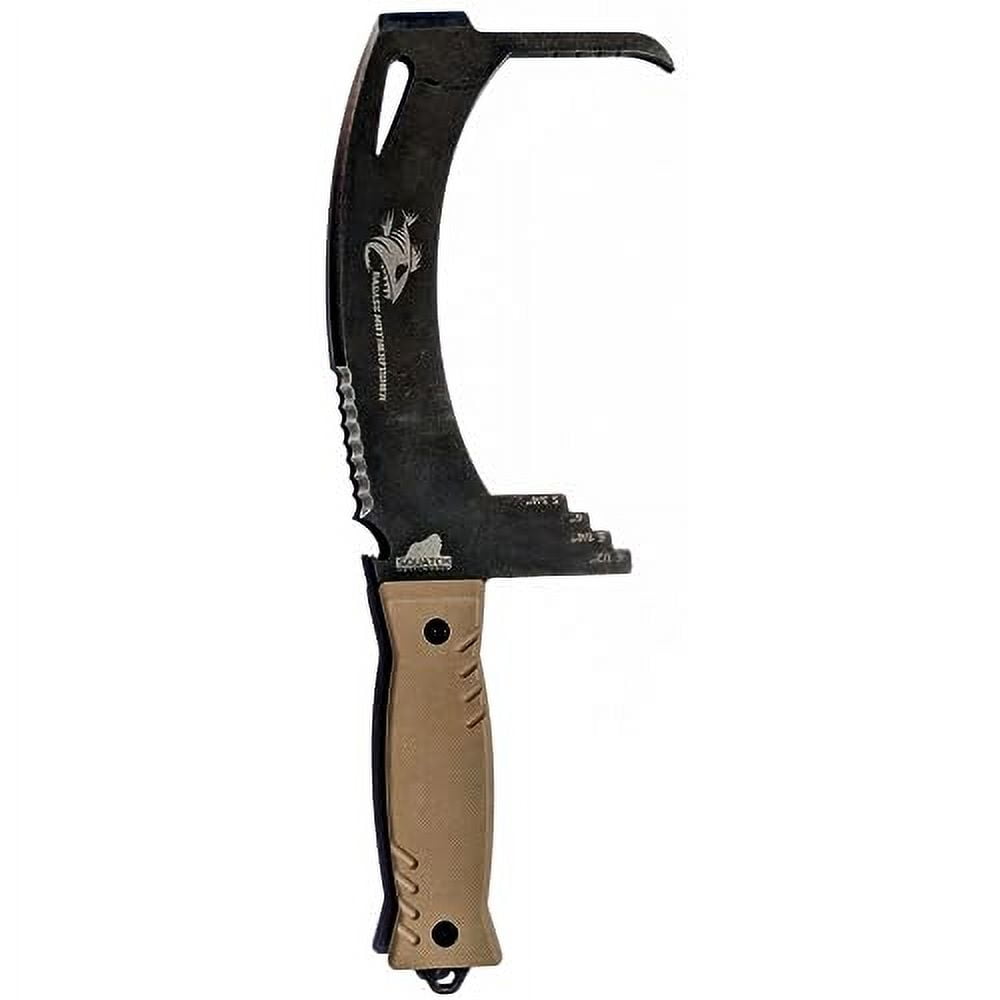 BADASS MOTHERFISHER - Dungeness Crab Gauge - Stainless Steel Multitool for Crabbing and Fishing - Includes Fish Pick, Pry Tool, Shackle Tool, Cleaver - by SQUATCH METALWORKS