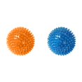 thumbnail image 1 of (2-Pack) Rinsvye 3 Colors Puppy Chew Squeaky Dog Toys for Teething Non Mini Animal Crackers Spikey Dog Balls for Stimulation for Dogs Medium Large Small Dogs Durable Dog Toys for Soft Crate Aggressi, 1 of 4