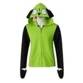 thumbnail image 3 of Disfraz de cosplay con capucha Saniplaycos Zim Invader para niña, color verde, 3 of 7
