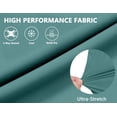 thumbnail image 7 of Little Donkey Andy Men's Workout Running Shorts Lightweight Athletic Shorts, Quick Dry, Breathable Shorts with Mesh Liner Green-Blue Slate XXL, 7 of 7