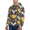 thumbnail image 3 of Lsque Mouse Cheese Pattern Casual Men's Hoodie,Hooded Sweatshirt with Kangaroo Pocket,Pullover Hoodie-X-Large, 3 of 7