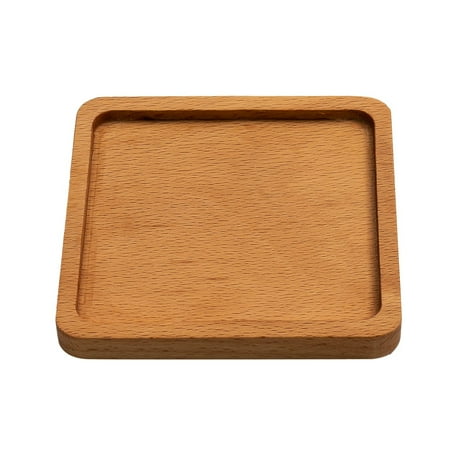 

Yannee Wooden Coaster Cups Placemat Black Walnut Wood Coaster Square 8.8*8.8cm