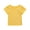 Yellow, variant on JoyHoop 1-6years Baby Girls Summer T-Shirt Cotton Flying Sleeves T-Shirt for Girls Summer Solid Tee Tops